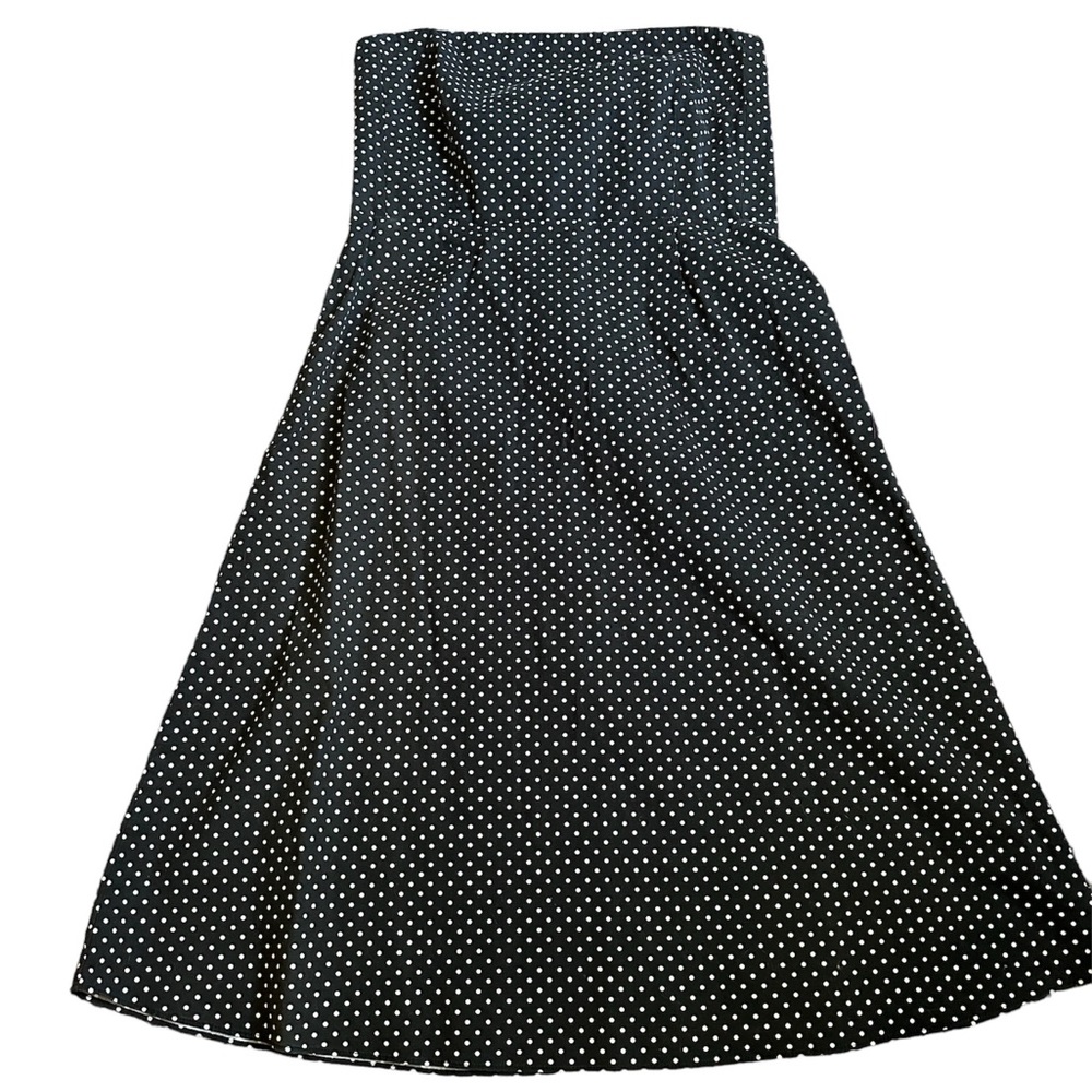 New York & Co Strapless Polka Dot Dress Size 10